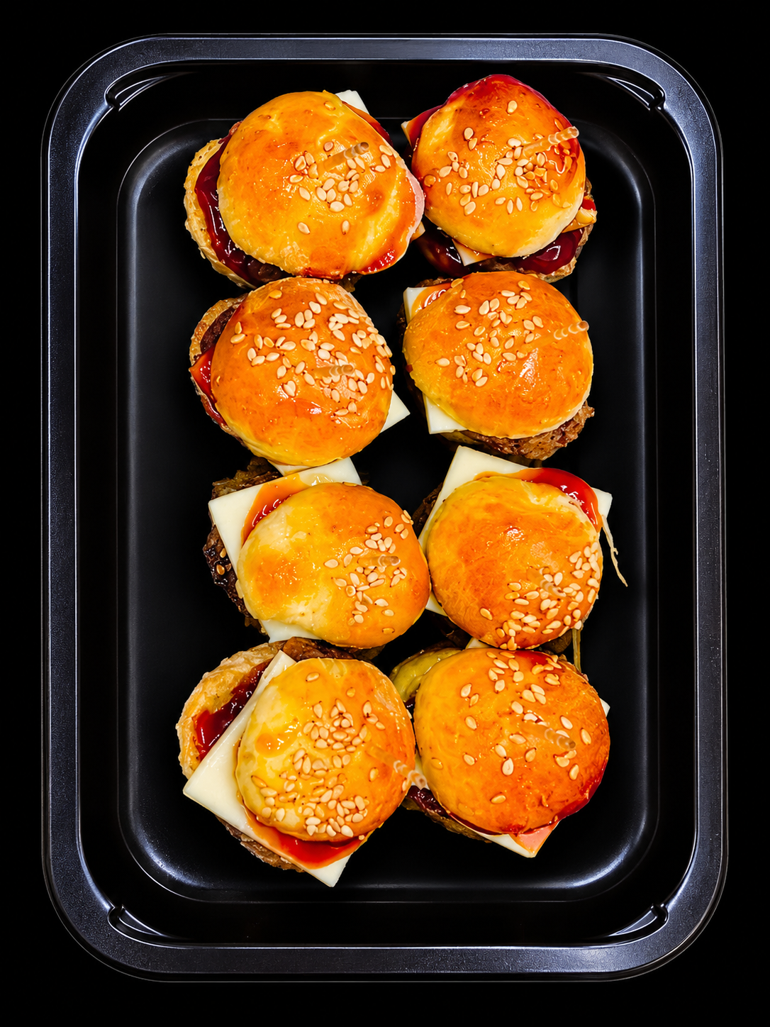 8 mini burger 100 % bœuf mis en bouche