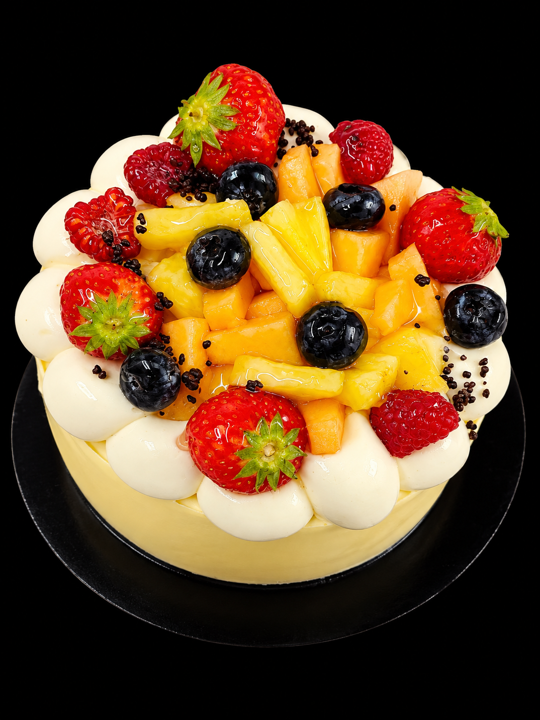 Gâteau maison fruits frais 6 personnes.