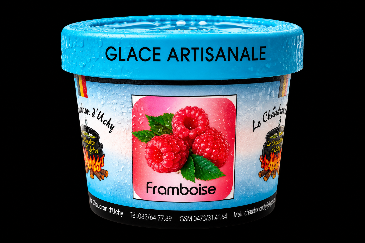 Glace framboise 118ml