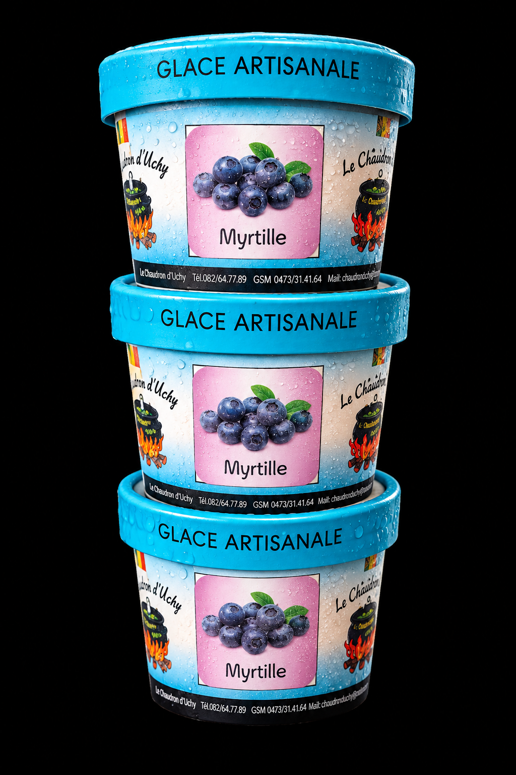 Glace myrtille 118ml