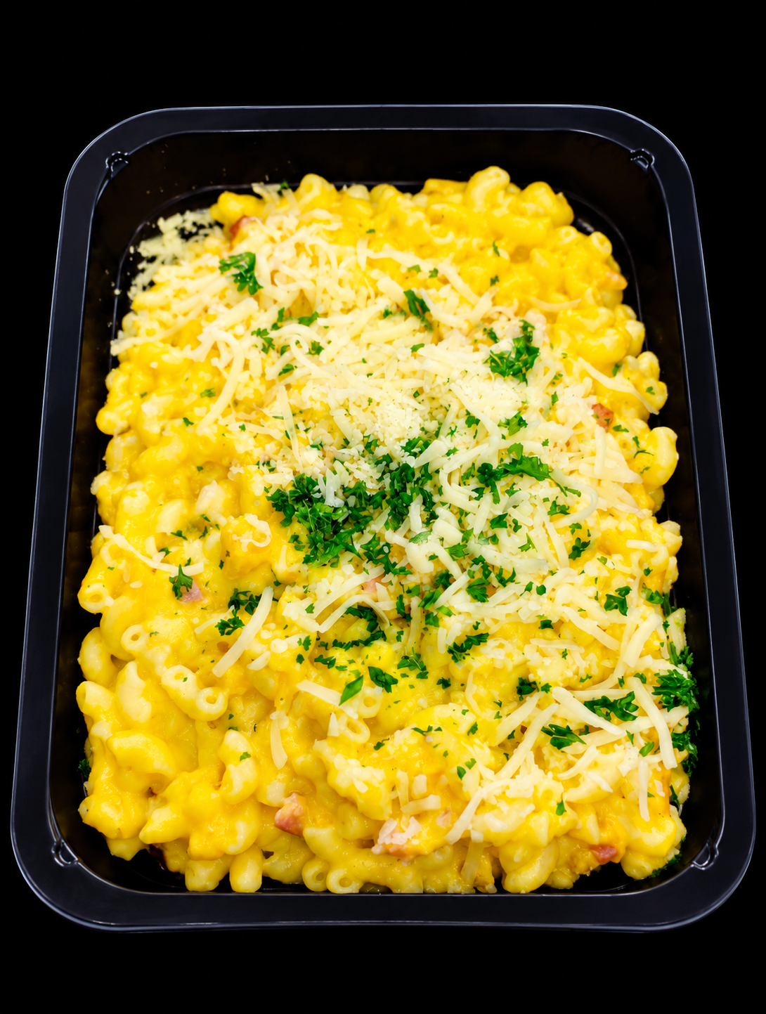 Pâtes potiron et lardons.